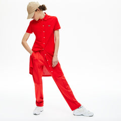 Wo  Cotton Piqué Buttoned Polo Dress | Lacoste Womens