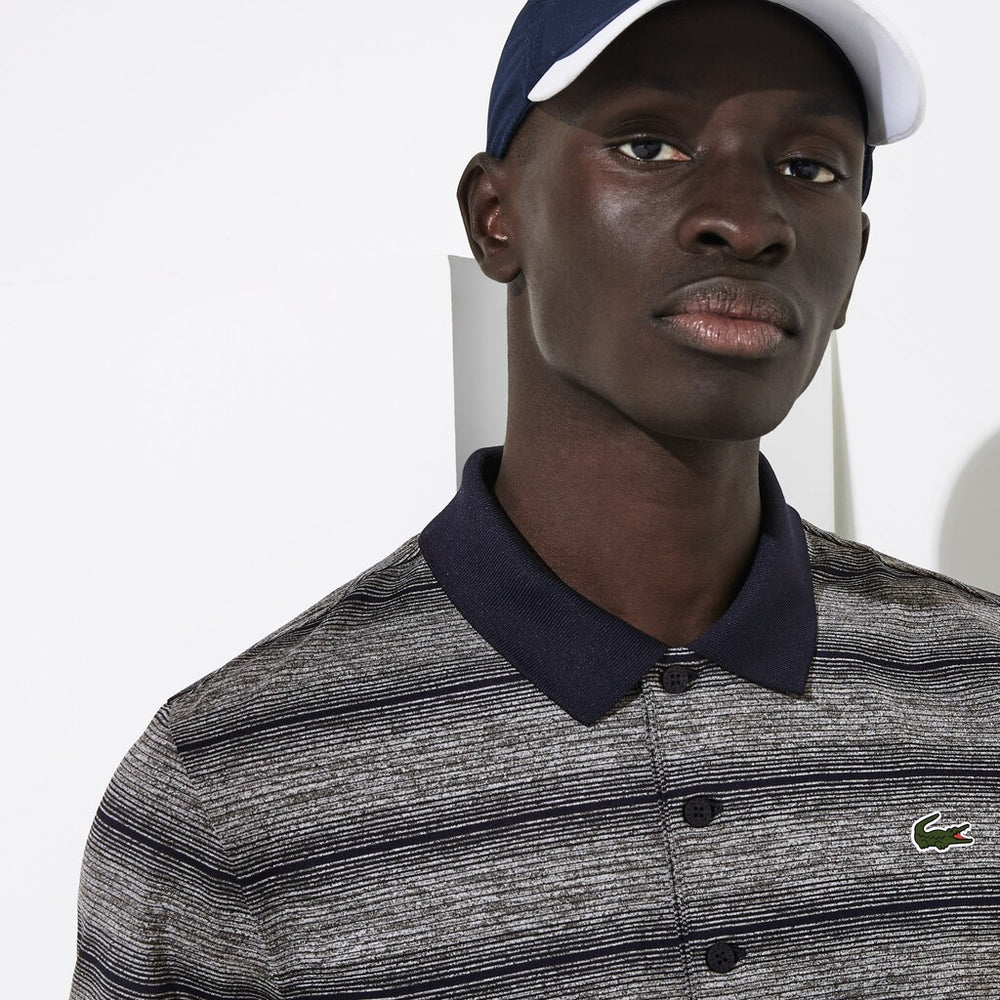 SPORT Striped Breathable Golf Polo Shirt | Lacoste Mens