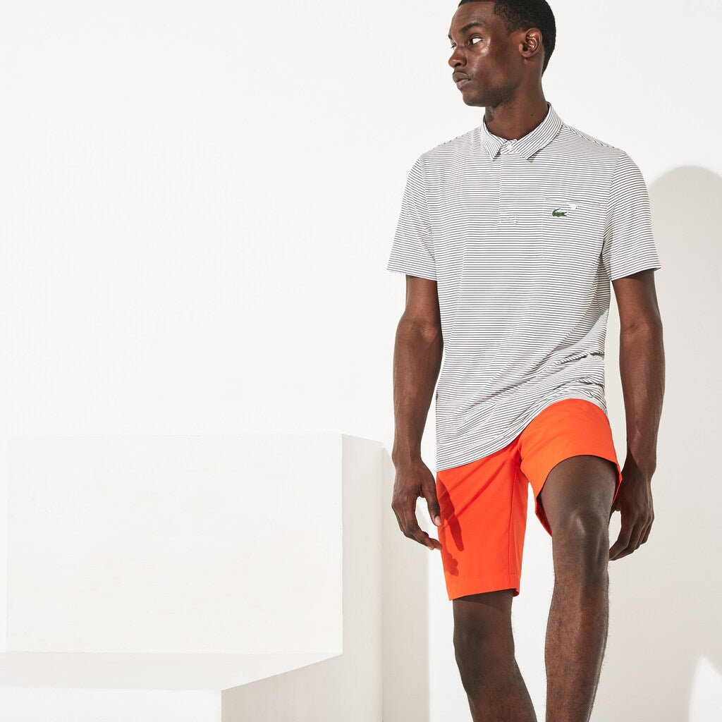 SPORT Breathable Striped Golf Polo Shirt | Lacoste Mens