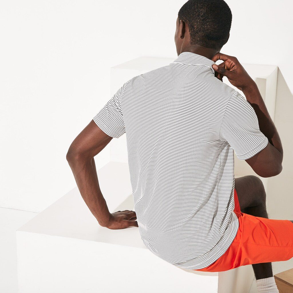 SPORT Breathable Striped Golf Polo Shirt | Lacoste Mens