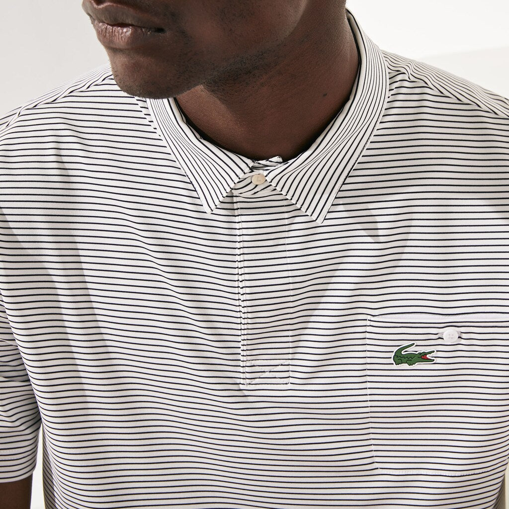 SPORT Breathable Striped Golf Polo Shirt | Lacoste Mens