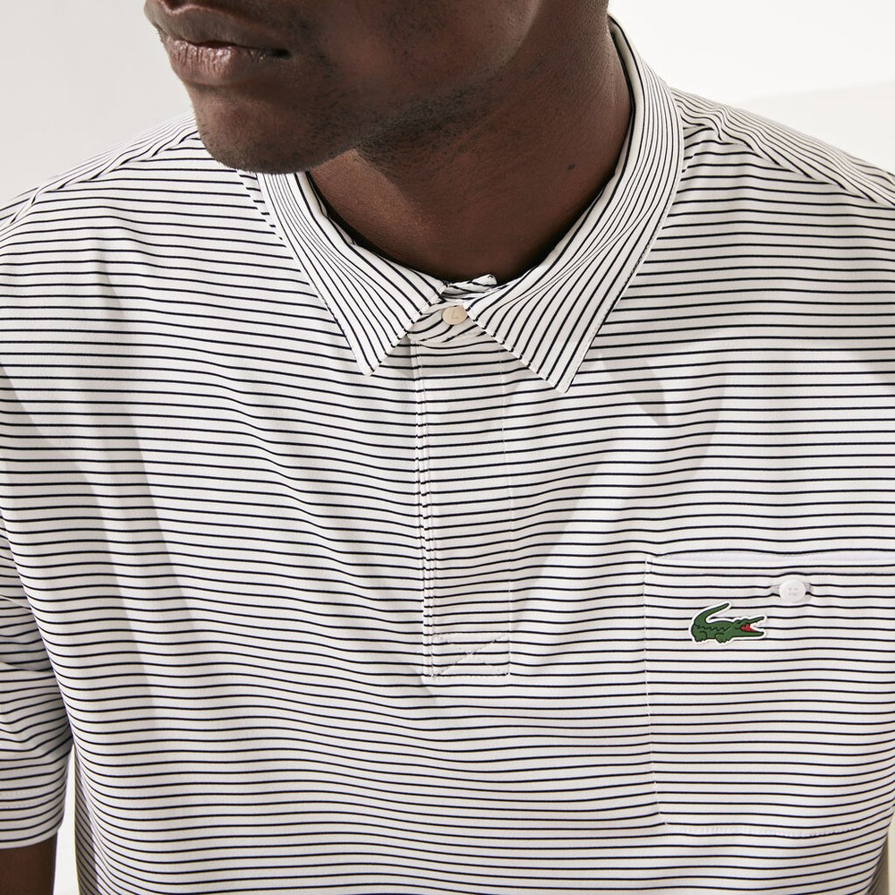 SPORT Breathable Striped Golf Polo Shirt | Lacoste Mens