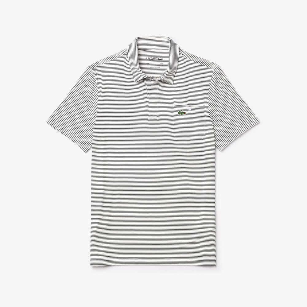 SPORT Breathable Striped Golf Polo Shirt | Lacoste Mens