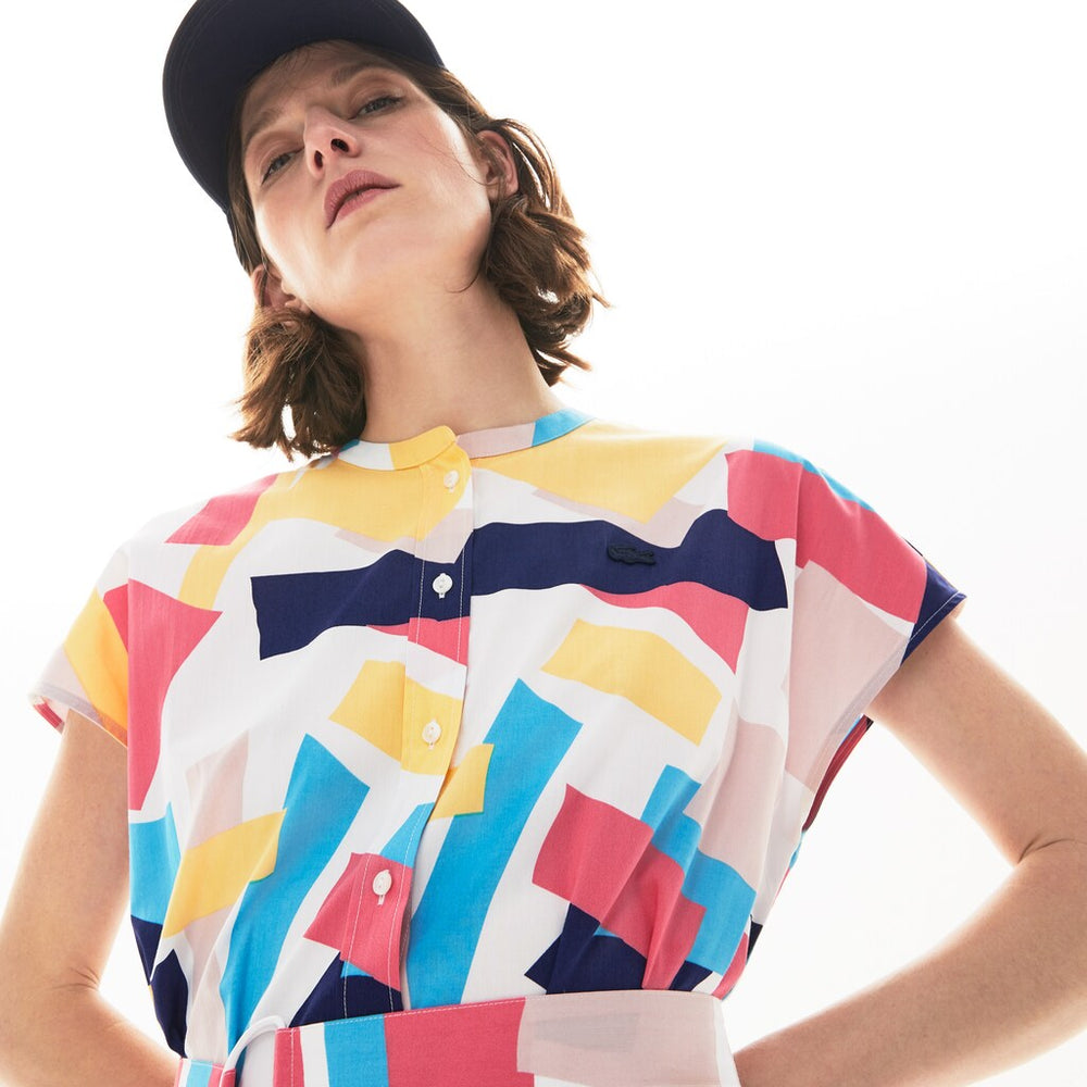 Wo  Abstract-Print  Shirtdress | Lacoste Womens