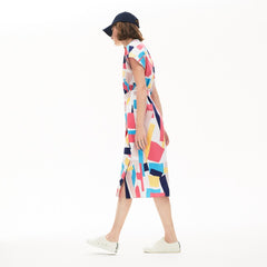 Wo  Abstract-Print  Shirtdress | Lacoste Womens