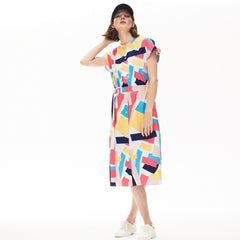 Wo  Abstract-Print  Shirtdress | Lacoste Womens
