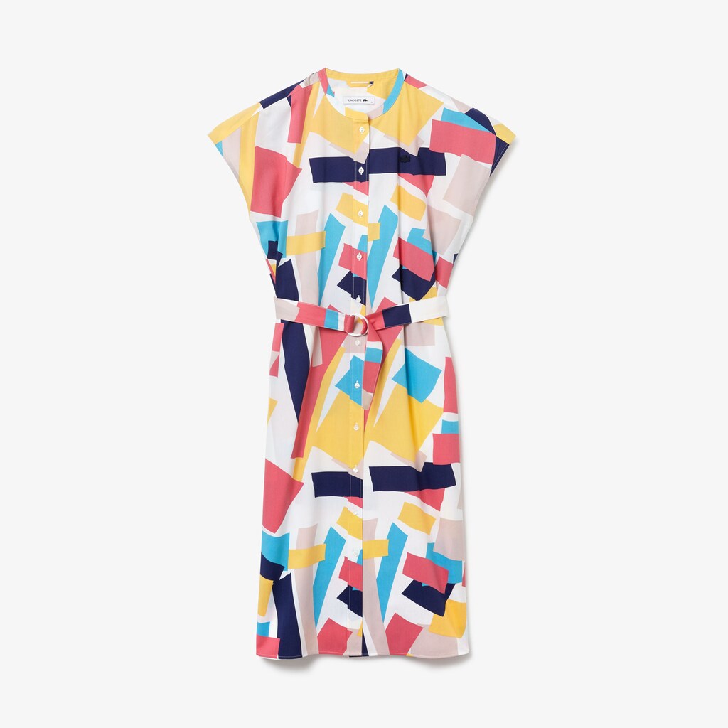 Wo  Abstract-Print  Shirtdress | Lacoste Womens