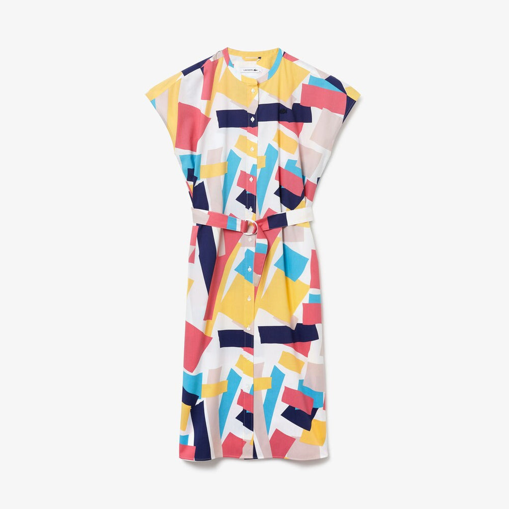 Wo  Abstract-Print  Shirtdress | Lacoste Womens