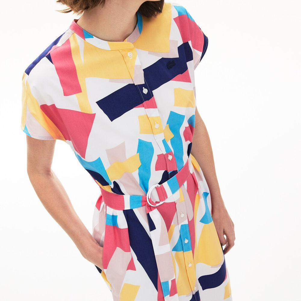Wo  Abstract-Print  Shirtdress | Lacoste Womens