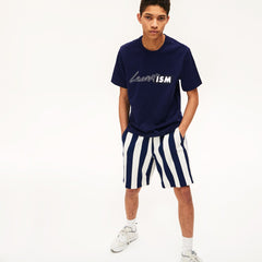 Unisex LIVE Lacostism Print Cotton T-Shirt | Lacoste Mens|Womens