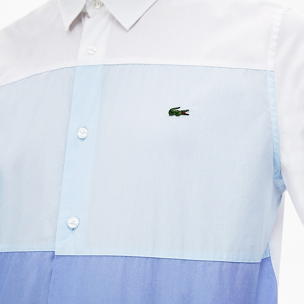 Regular Fit Colorblock Cotton Shirt | Lacoste Mens