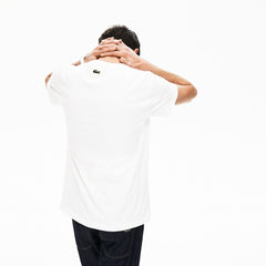 Graphic Print Regular Fit Cotton T-shirt | Lacoste Mens
