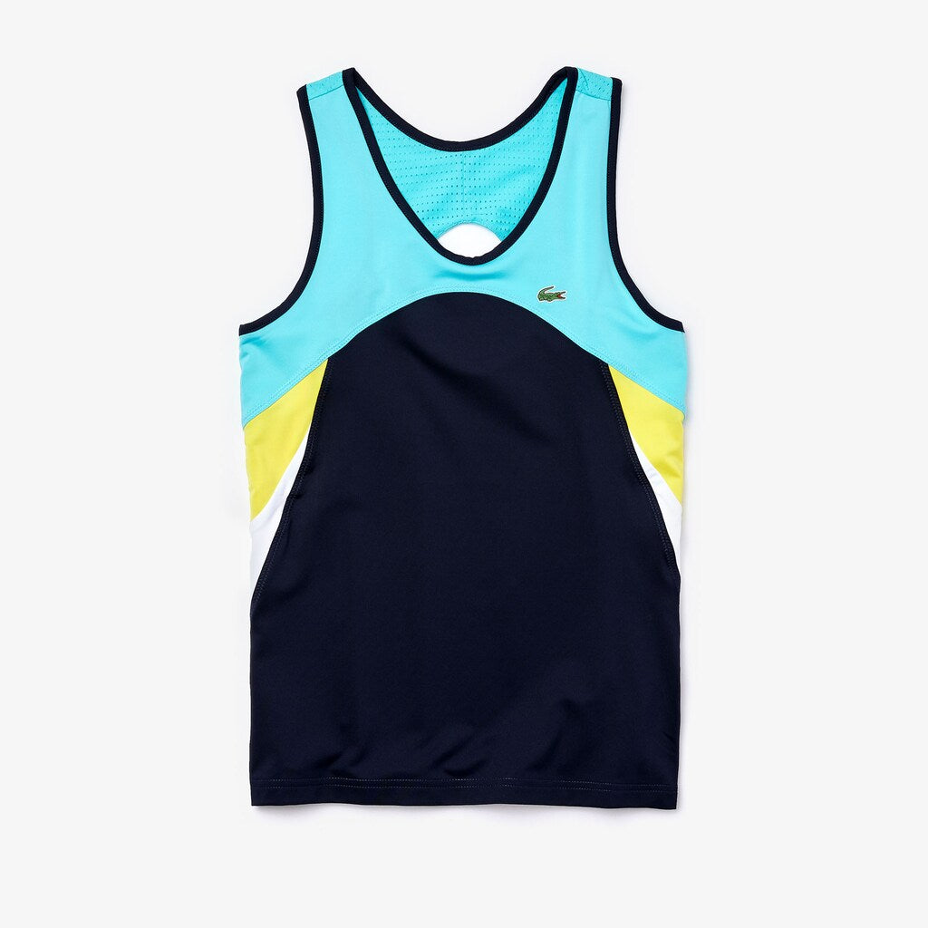 Wo  SPORT Colorblock Performance Ultra Dry Tank Top | Lacoste Womens