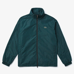 LIVE Lightweight Striped Zip-Up Jacket | Lacoste Mens