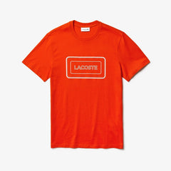 Reflective Logo Motion Regular Fit Cotton T-shirt | Lacoste Mens
