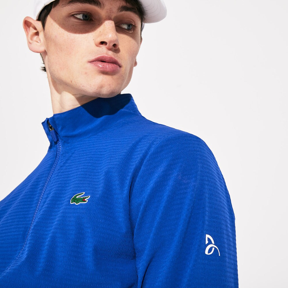 SPORT Novak Djokovic Textured Zip Jacket | Lacoste Mens