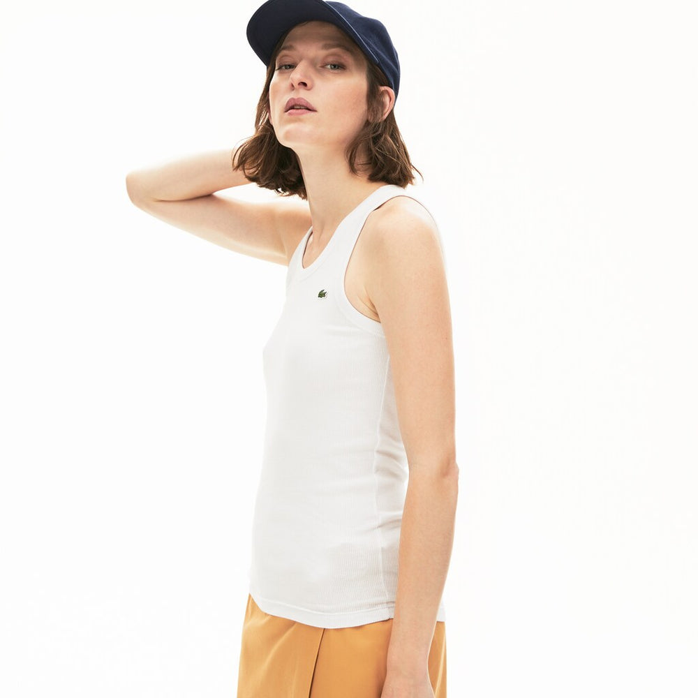 Wo  Sleeveless Scoopneck Top | Lacoste Womens