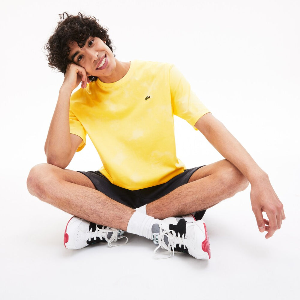 LIVE Loose Fit Tie-Dye Cotton Jersey T-shirt | Lacoste Mens