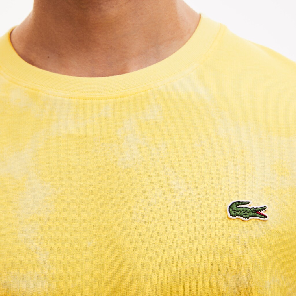 LIVE Loose Fit Tie-Dye Cotton Jersey T-shirt | Lacoste Mens