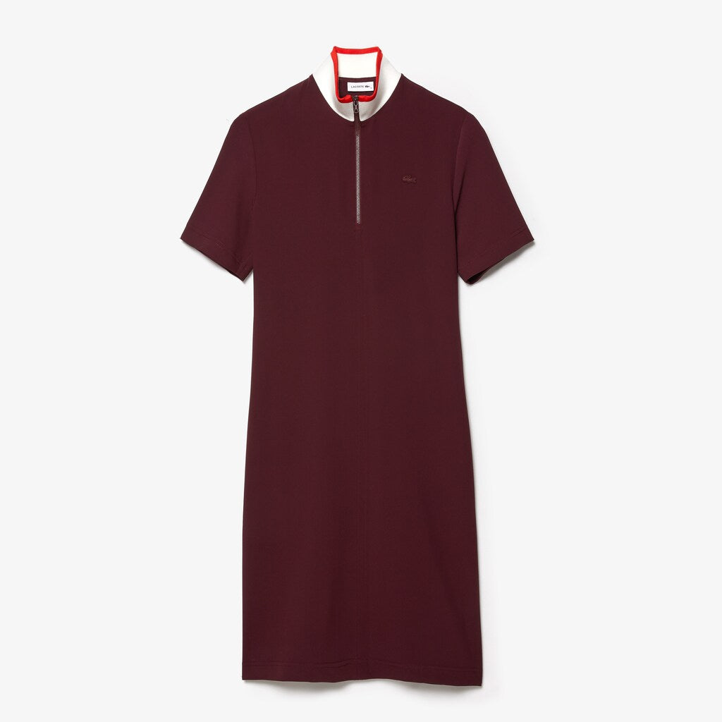 Wo  Flared Zip-Up Polo Dress | Lacoste Womens