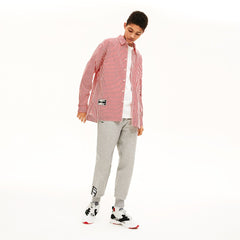 Unisex LIVE Boxy-Fit Striped Cotton Shirt | Lacoste Mens|Womens