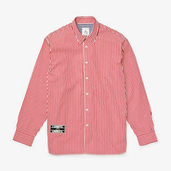 Unisex LIVE Boxy-Fit Striped Cotton Shirt | Lacoste Mens|Womens