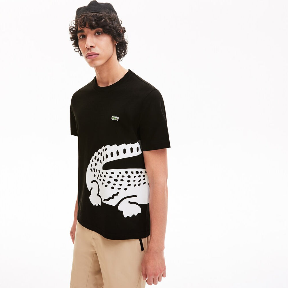 Oversize Croc Crew Neck Jersey T-shirt | Lacoste Mens