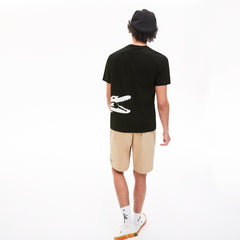 Oversize Croc Crew Neck Jersey T-shirt | Lacoste Mens