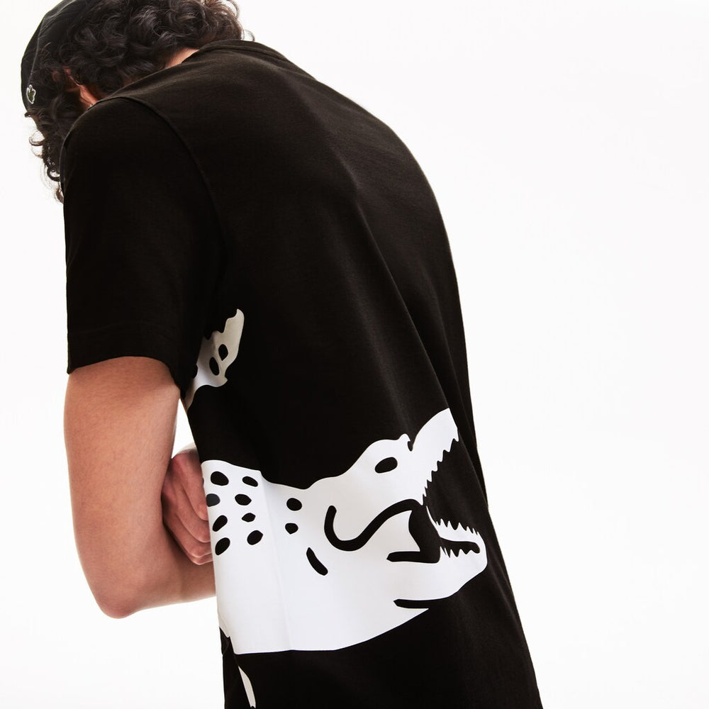 Oversize Croc Crew Neck Jersey T-shirt | Lacoste Mens
