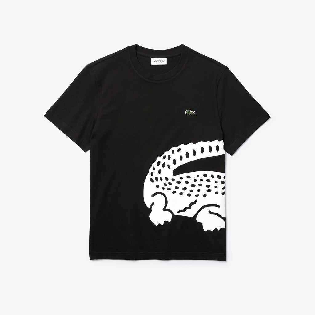 Oversize Croc Crew Neck Jersey T-shirt | Lacoste Mens