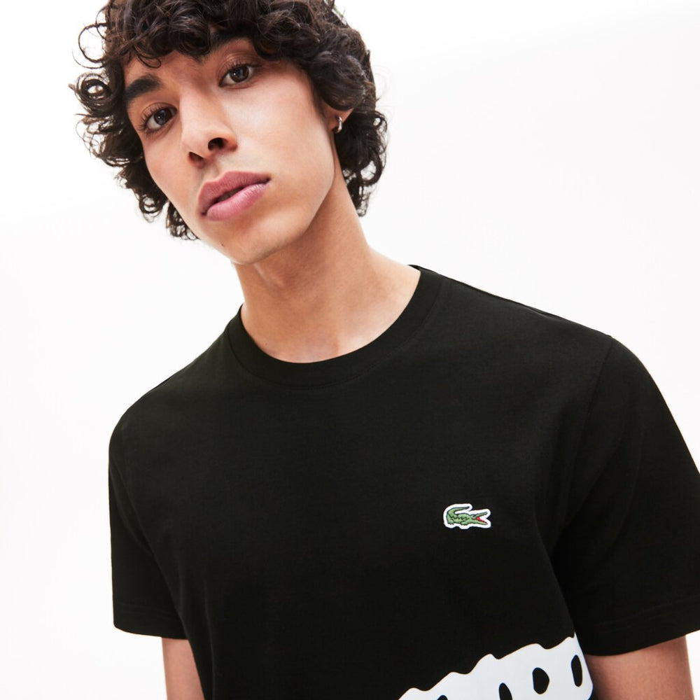 Oversize Croc Crew Neck Jersey T-shirt | Lacoste Mens