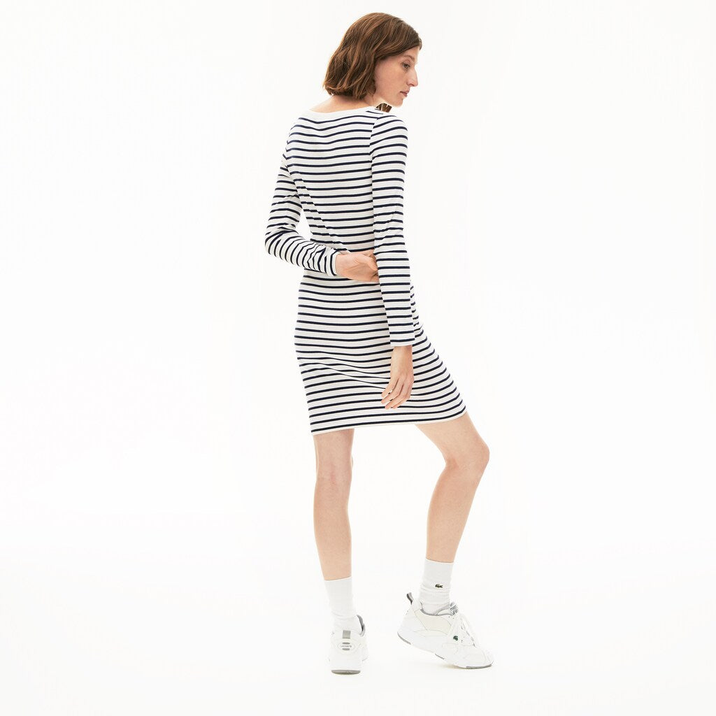 Wo  Nautical Ribbed Cotton Dress | Lacoste Womens
