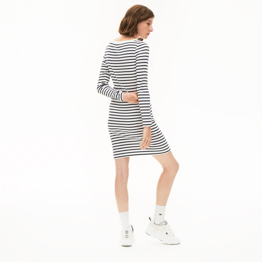 Wo  Nautical Ribbed Cotton Dress | Lacoste Womens