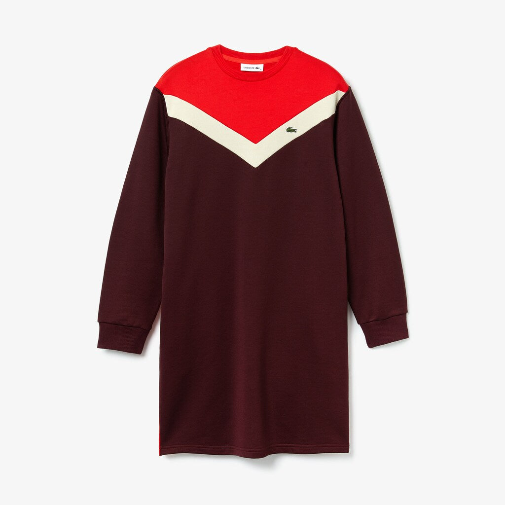 Wo  Colorblock Fleece Sweatshirt Dress | Lacoste Womens