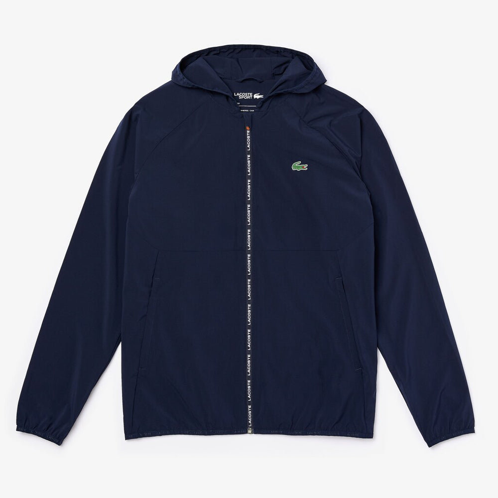 SPORT Water-Resistant Foldable Ultra-Light Zip Golf Jacket | Lacoste Mens