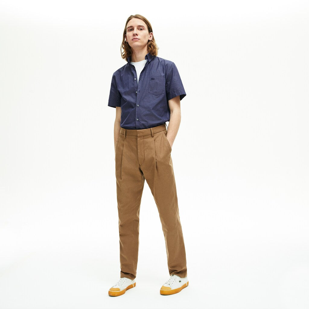 Regular Fit Texturized Cotton Shirt | Lacoste Mens