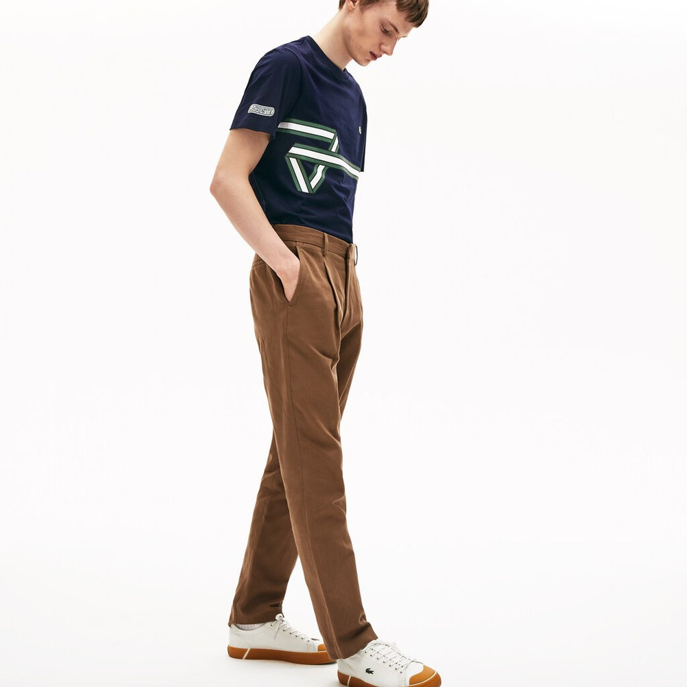 Heritage Ribbon Regular Fit Cotton T-shirt | Lacoste Mens