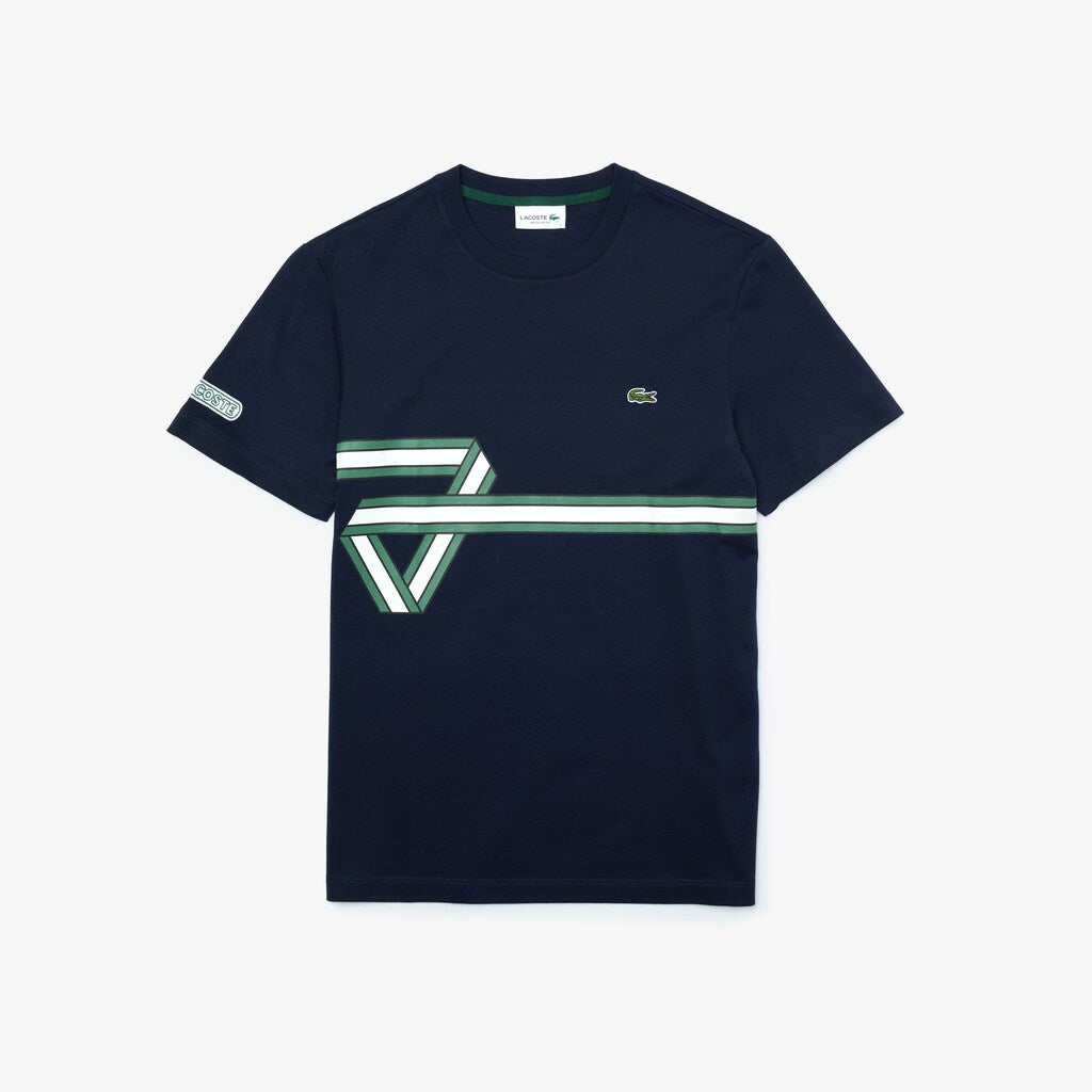 Heritage Ribbon Regular Fit Cotton T-shirt | Lacoste Mens