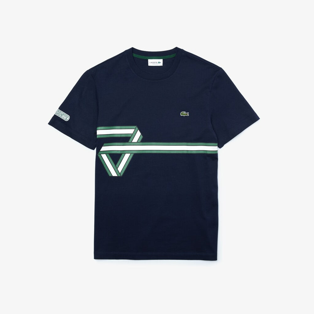 Heritage Ribbon Regular Fit Cotton T-shirt | Lacoste Mens