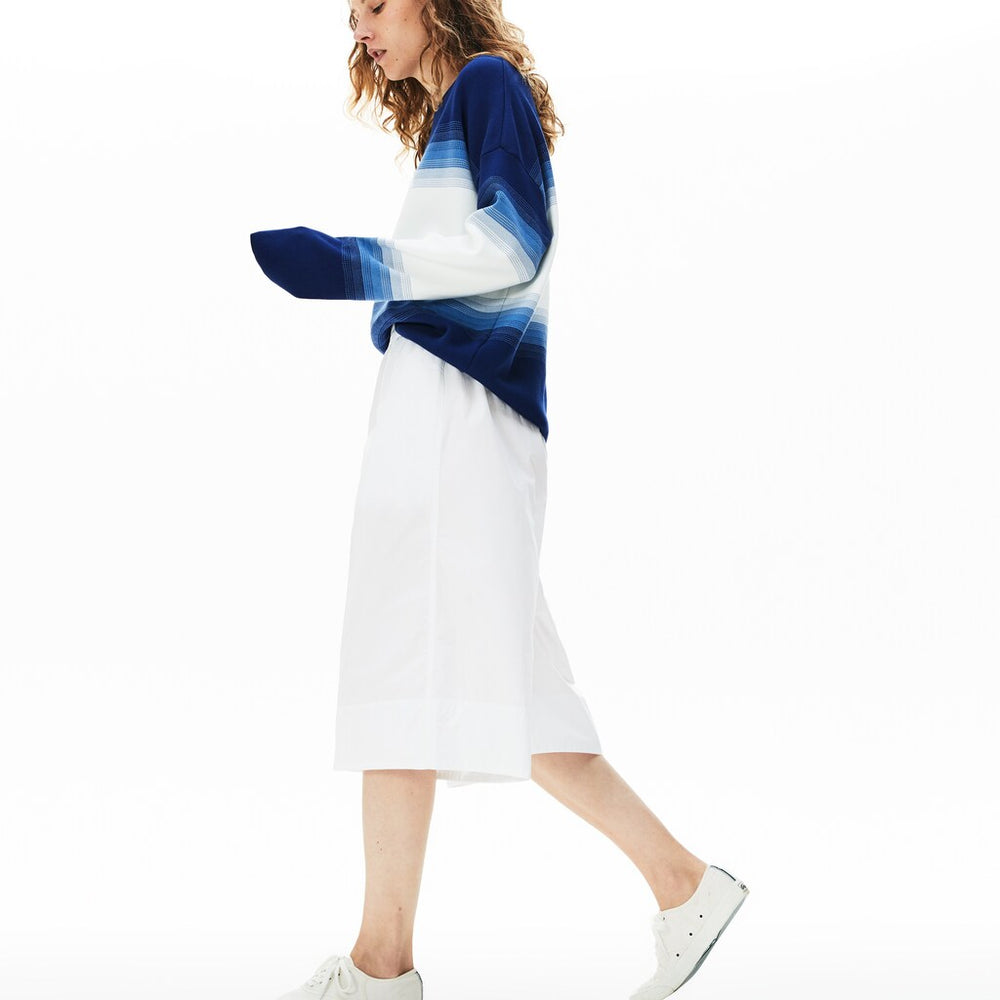 Wo  Light Cotton Poplin Culottes | Lacoste Womens