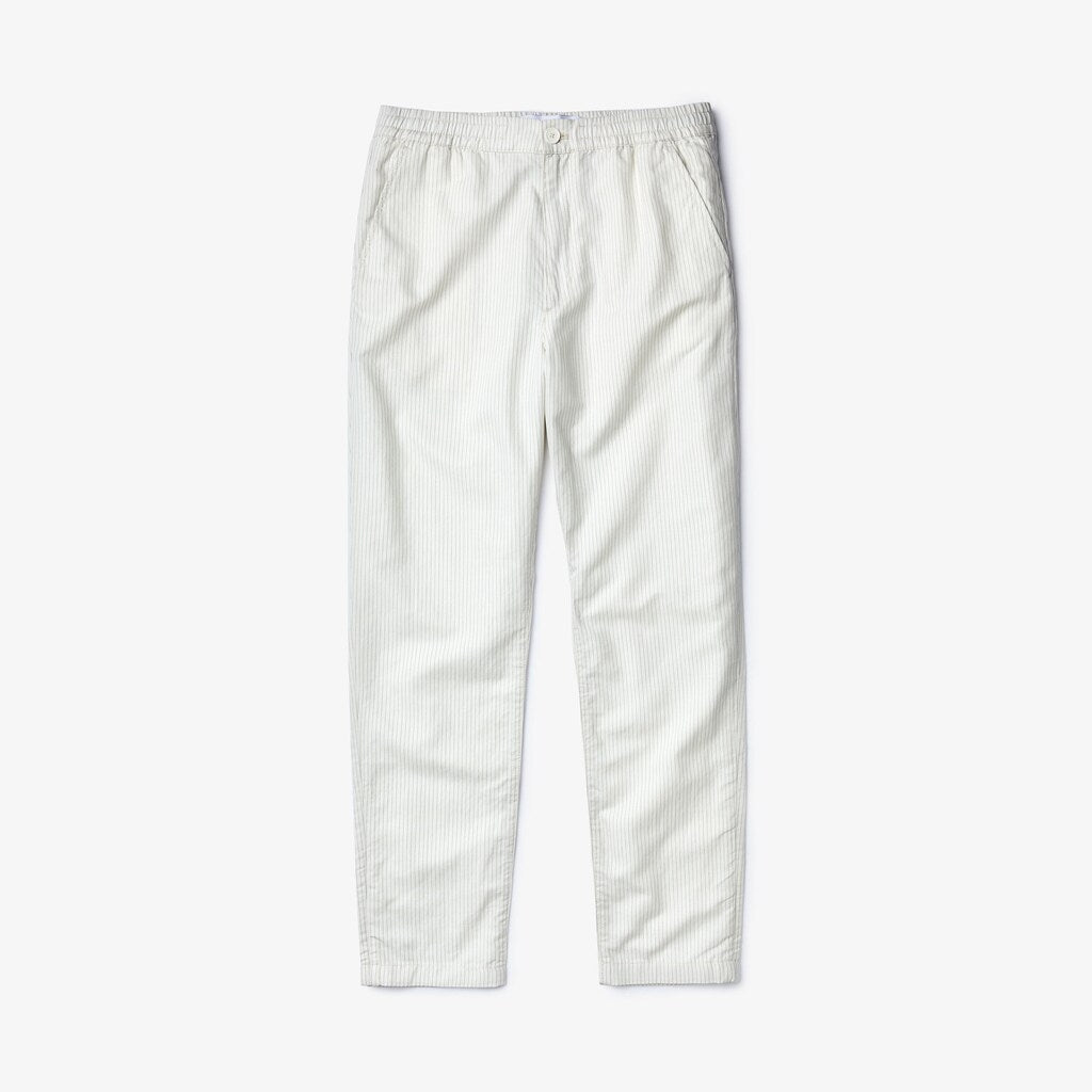 Fine Striped Cotton- Linen Chinos | Lacoste Mens