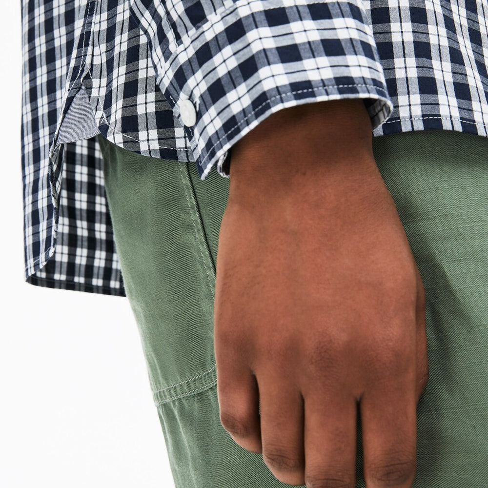 Slim Fit Long-Sleeve Wool Shirt | Lacoste Mens