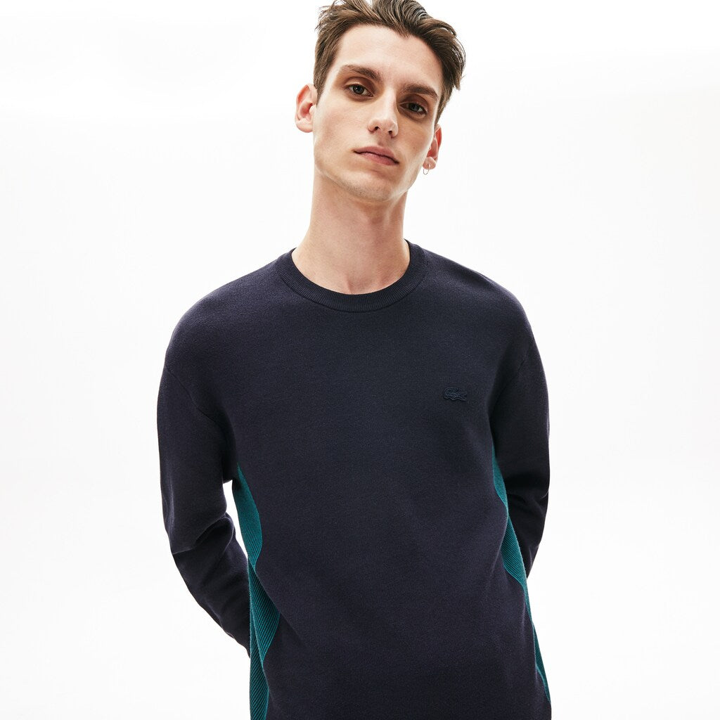 Contrast Effects Knit Sweater | Lacoste Mens