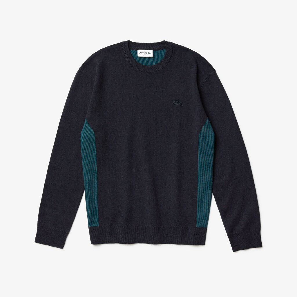 Contrast Effects Knit Sweater | Lacoste Mens
