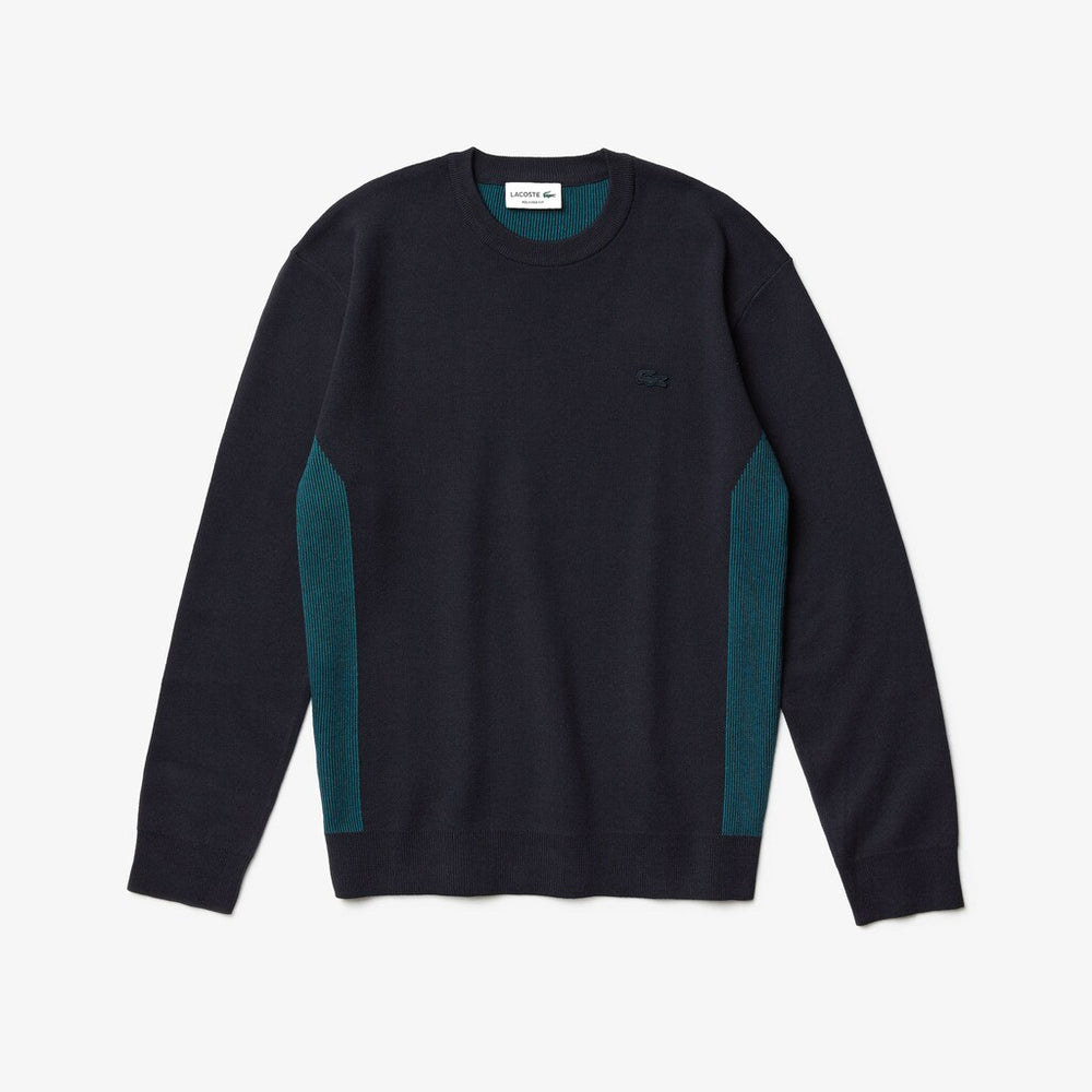 Contrast Effects Knit Sweater | Lacoste Mens