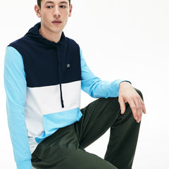 Relaxed Fit Colorblock Hooded T-shirt | Lacoste Mens