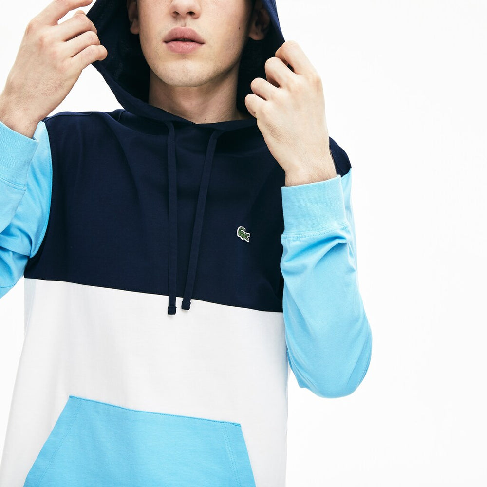 Relaxed Fit Colorblock Hooded T-shirt | Lacoste Mens