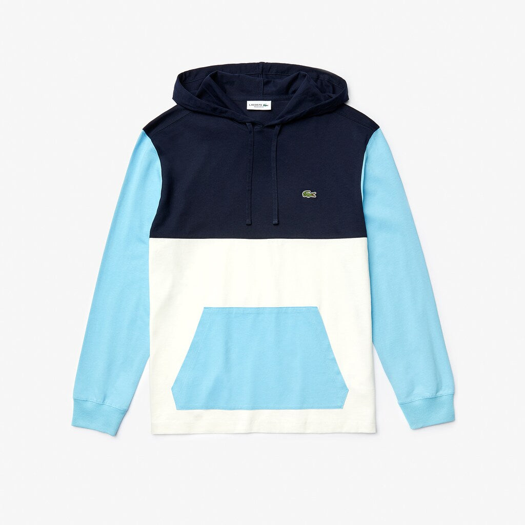 Relaxed Fit Colorblock Hooded T-shirt | Lacoste Mens
