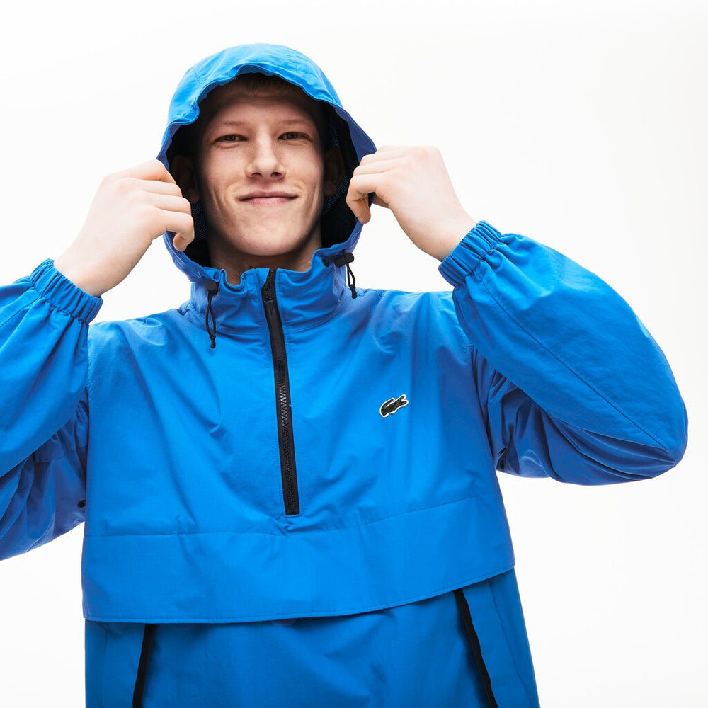Unisex LIVE Water- Resistant Pullover Windbreaker | Lacoste Mens|Womens