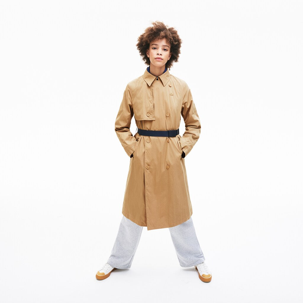 Wo  Contrast Belt Trench Coat | Lacoste Womens